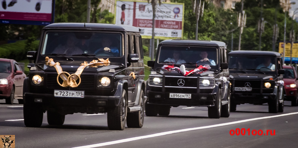 Свадебный кортеж Mercedes Gelandewagen